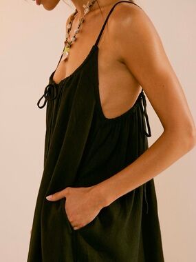 Free People Rae Mini Dress/ coverup with adjustable Straps